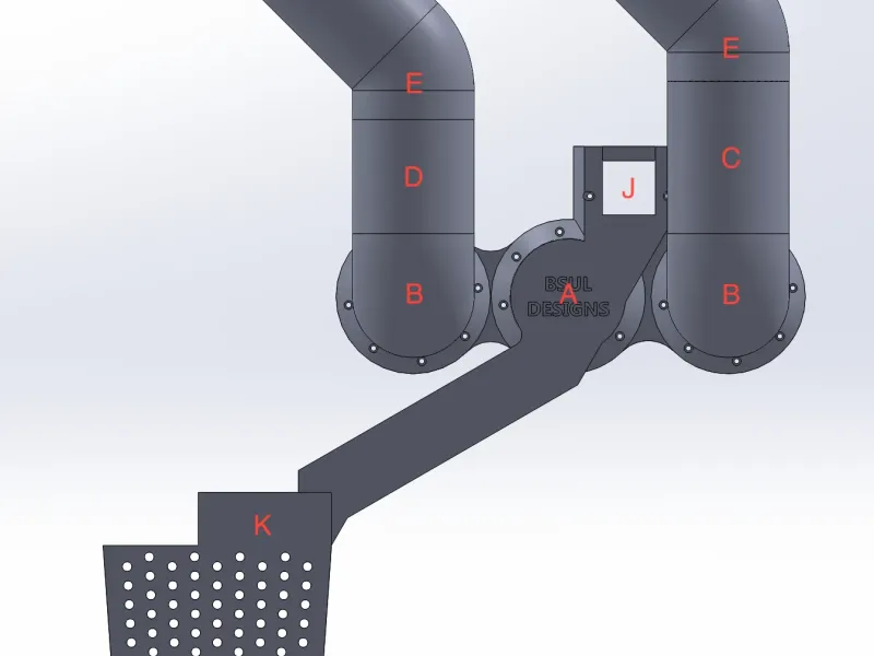 K2 PLUS VENTILATIE EN AFVALGOOT ALLES-IN-ÉÉN