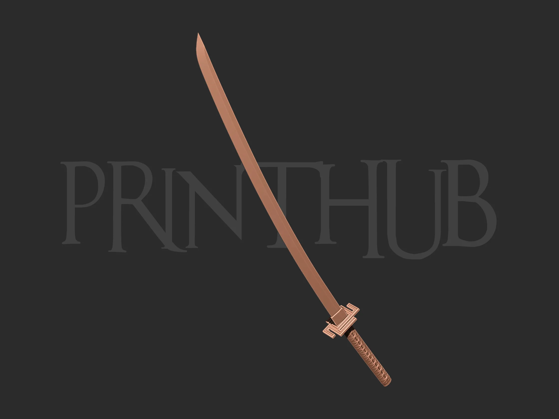 bleach ichigo katana modelo de impressão 3d