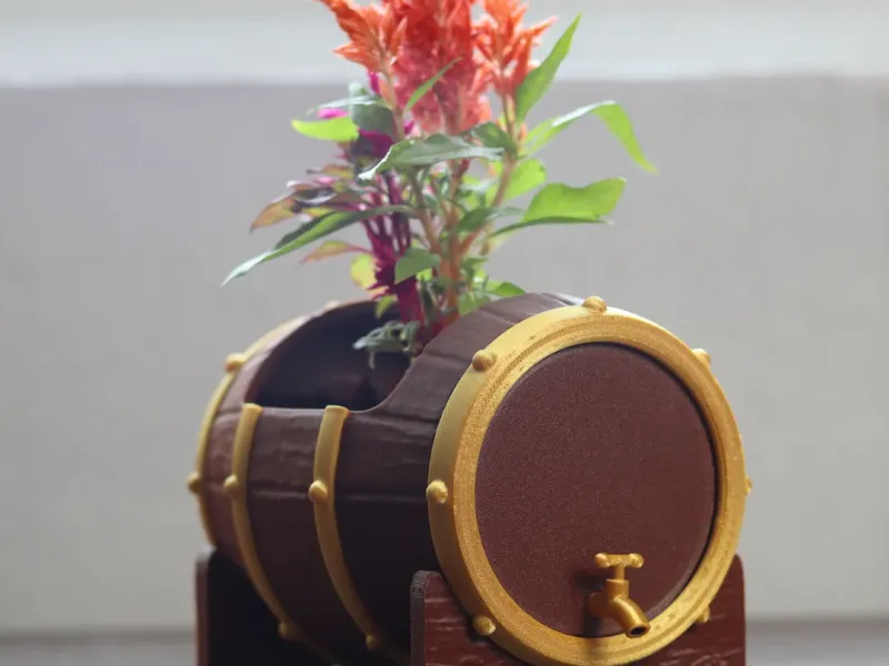 Planter Barrel Vintage