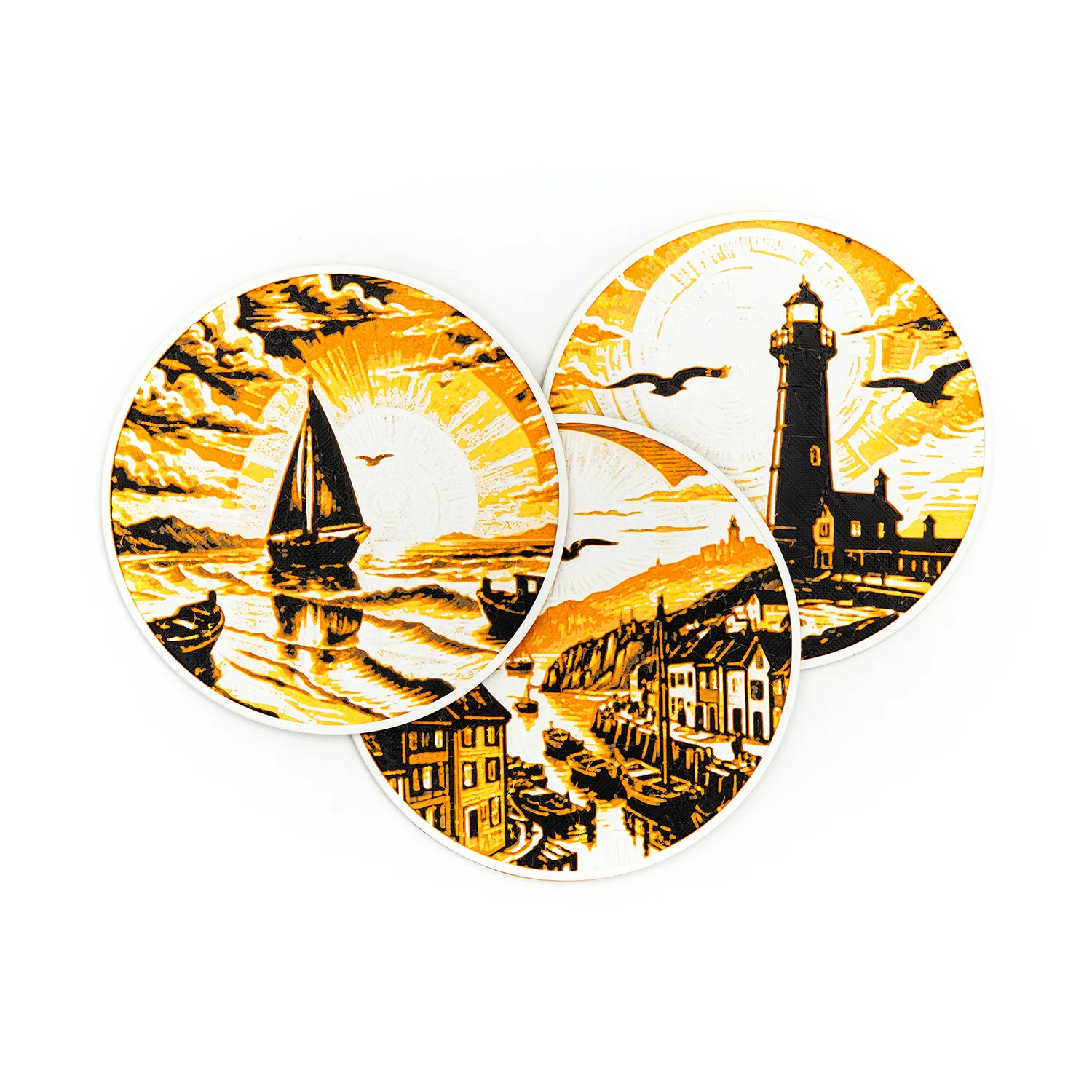 Coastal Village Coasters