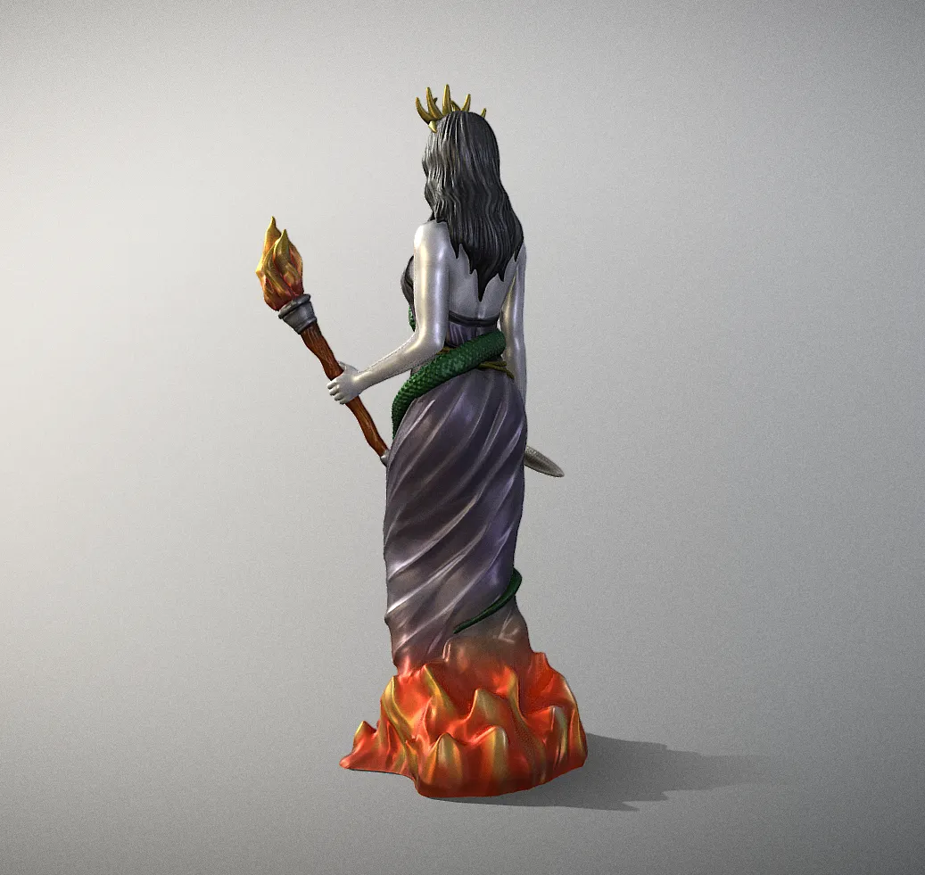 Hecate goddess statue 3D printable model