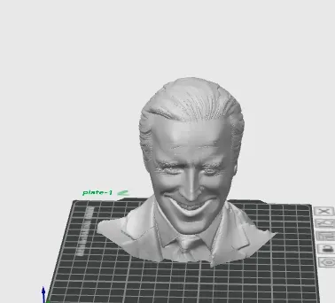A statue of the former president Joe Biden
