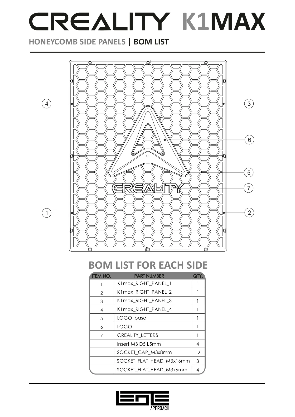 CREALITY K1max SIDE PANELS [CLOSED + SPOOL HOLDER]