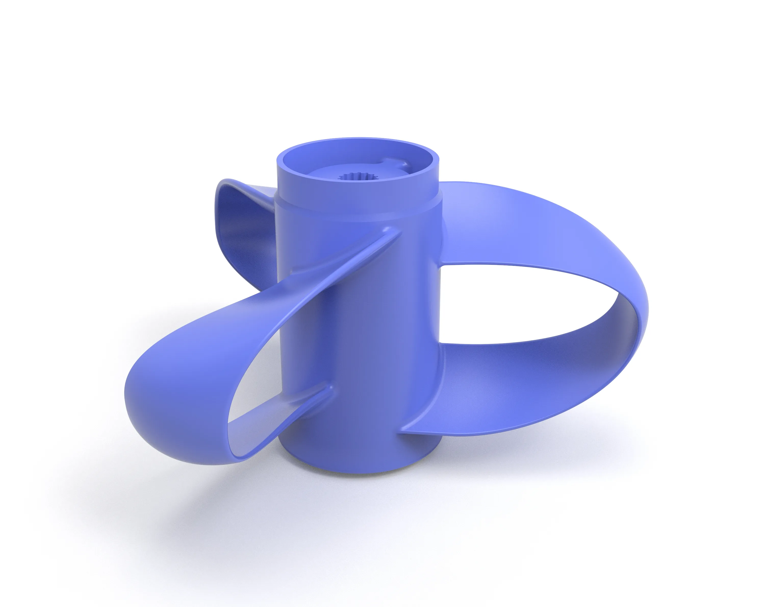 Sharrow toroidal boat propeller - 3 blades