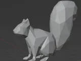 Low Poly Squirrel-2