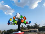 شجرة الرياح ببيض عيد الفصح - بونساي-3