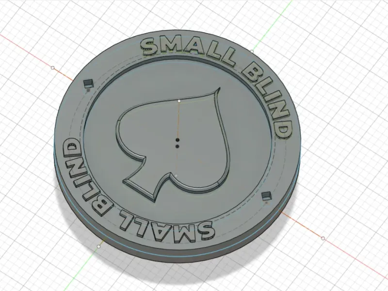 Poker Chip Big blind and Small Blind