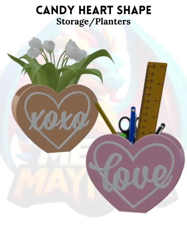 Candy Heart Shape Love and XO Plant_storage