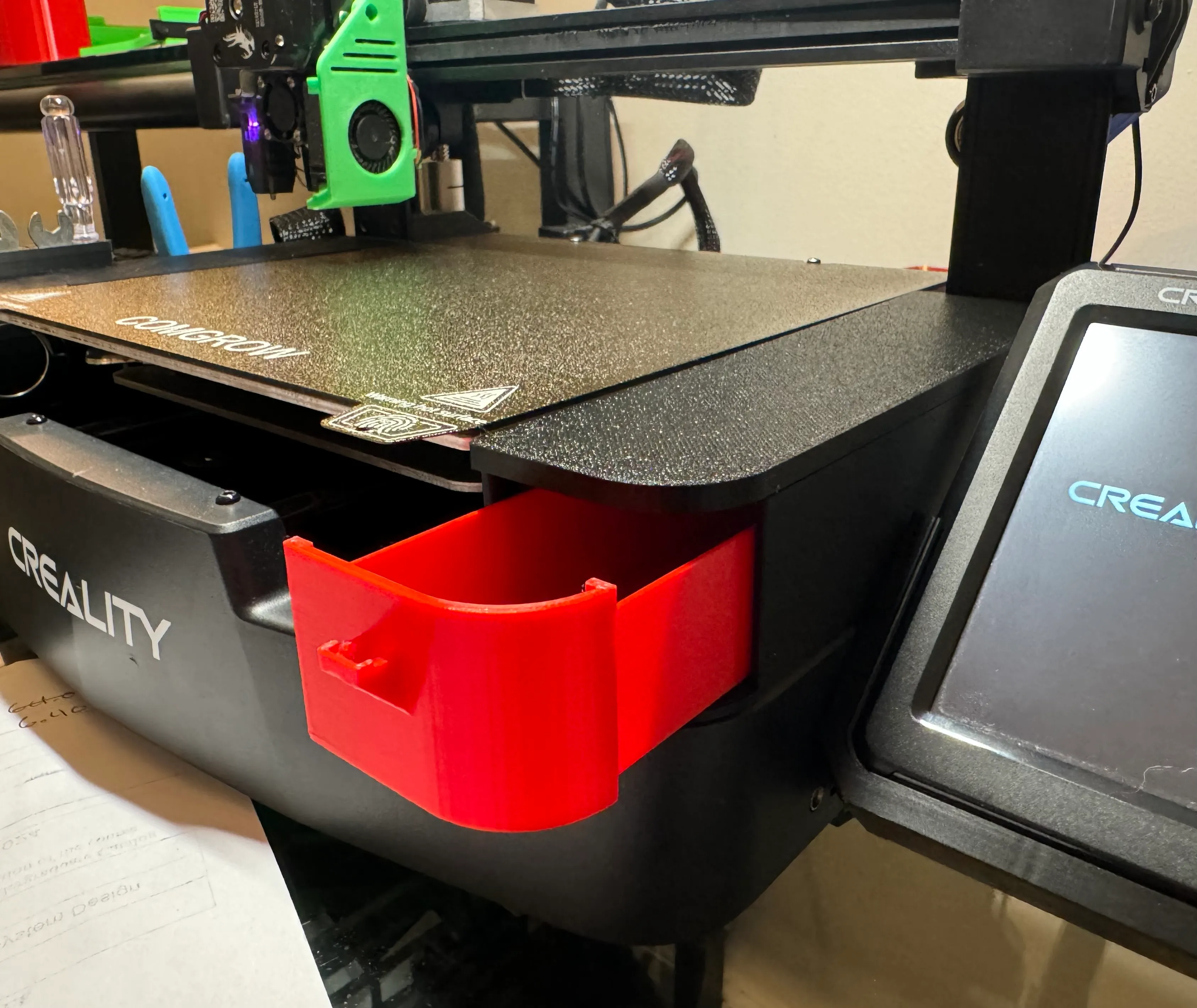 Ender-3 V3 KE/SE Side Drawer - Right Side