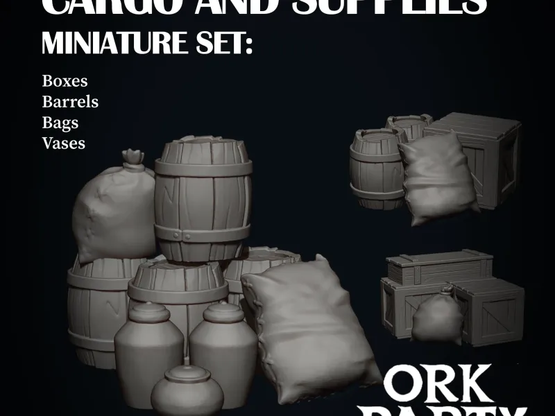 Cargo and Supplies Miniature Set