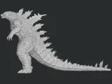 Godzilla stl file 3d printing, 3d print file, miniature-1