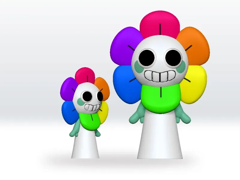 Dandy Sprunki STL 3D Model Dandys World Character Fanart