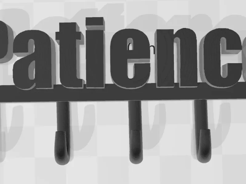 Key Holder "Patience"