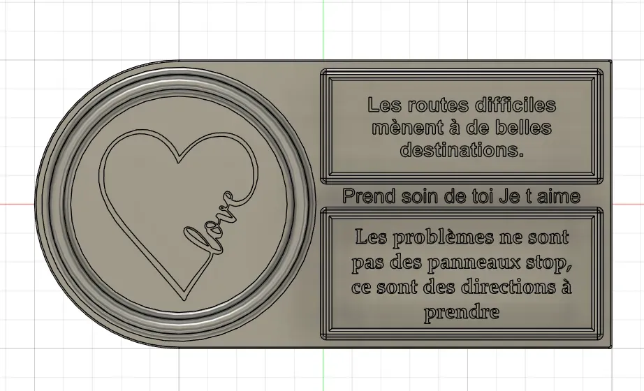 organiseur de bureau JE T AIME