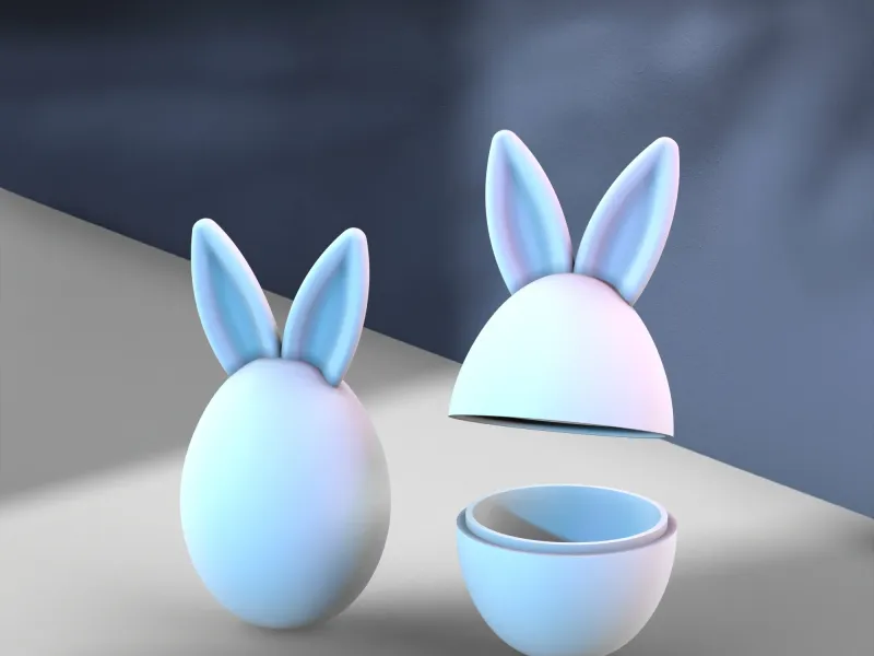 3D Easter Bunny Box & Decor, Easter Egg Gifts, Rabbit Ears