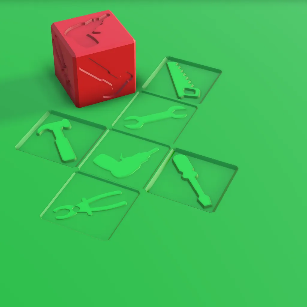 CUBO TIMBRO GIOCO SENSORIALE CON STRUMENTI