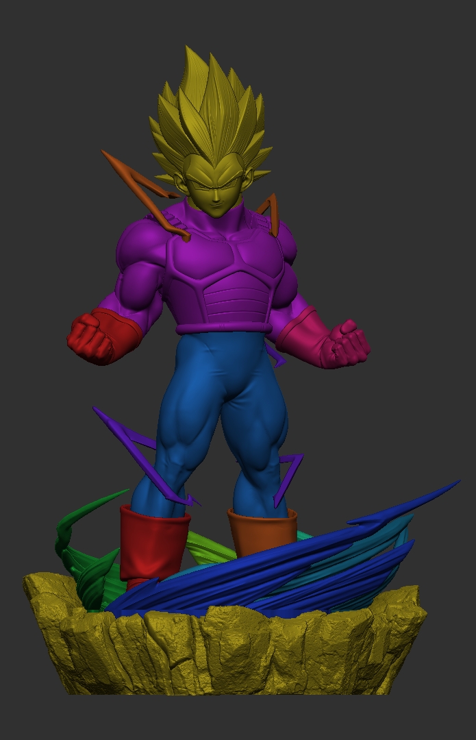 VEGETA SUPER SAIYAN STATUE – Dragon Ball STL