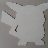 Pikachu, Pixel Art, 3 filament changes-1