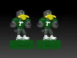 NCAA - Tulane Green Wave mascot statue - 3d Print-0