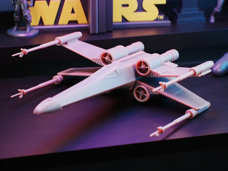 X-Wing - Star Wars - Impresión por partes