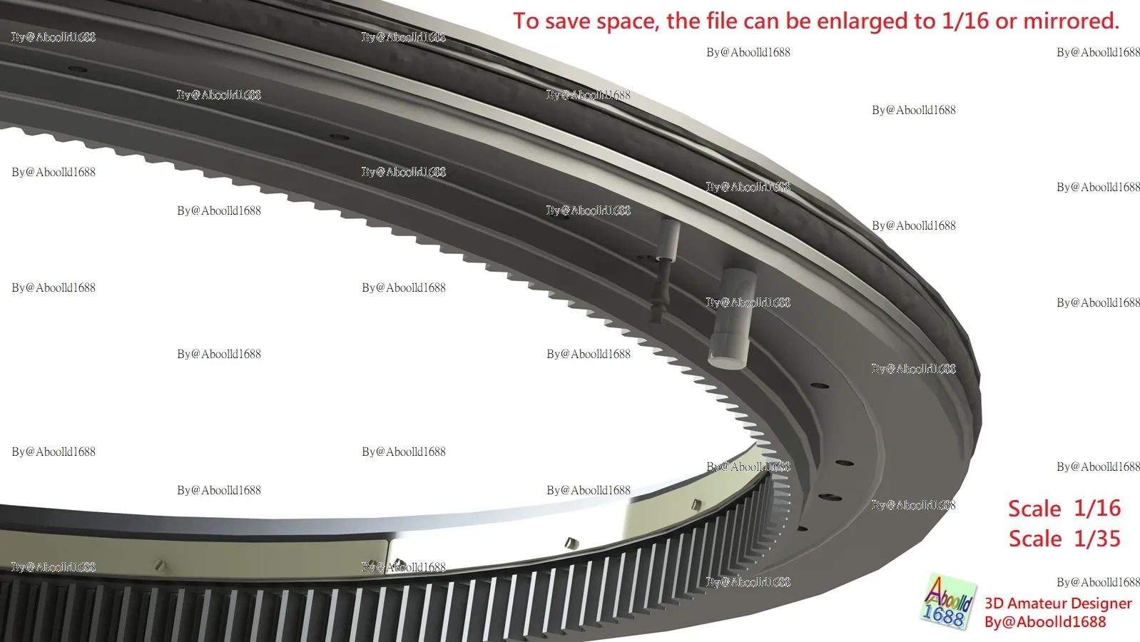 Tiger Tank Early Production Turret Ring.(STL-35-16)