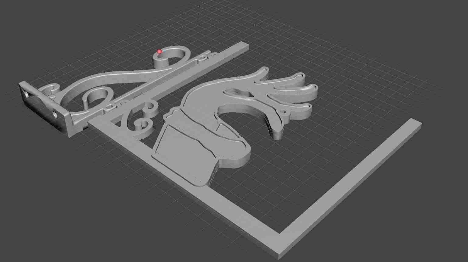 STL file The Grinch Hand Wall Mount ✋・3D printable model to