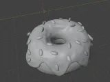 Keyring Floating Donut - Decorative - Ornament - Vase --3