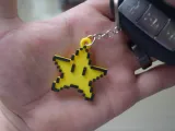 Pixel star keychain-1