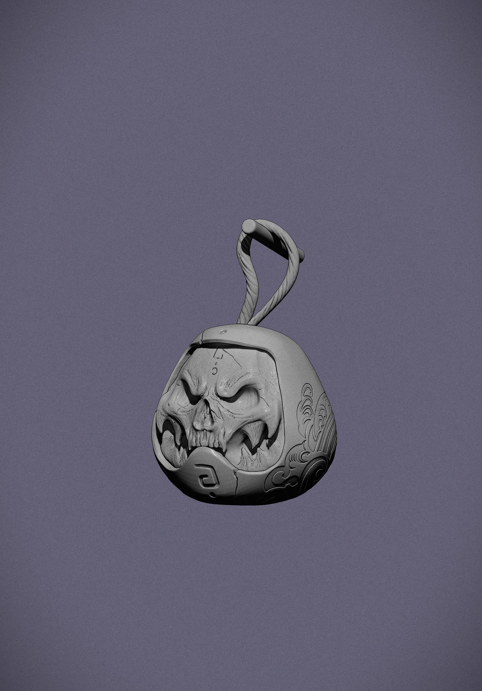Japanese Daruma Skull