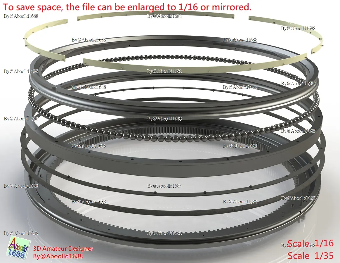 Tiger Tank Early Production Turret Ring.(STL-35-16)