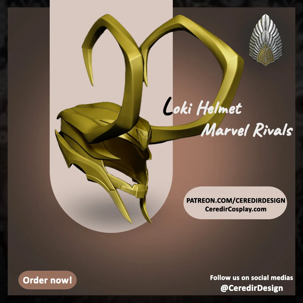 Loki Full Armour MArvel Rivals 3D DIGITAL DOWNLOAD