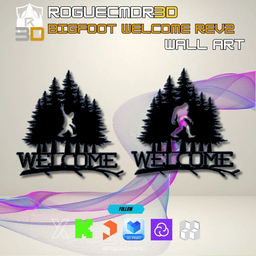 Welcome to Bigfoot Country Wall-Art Signs - V3