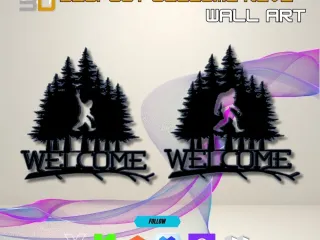 Welcome to Bigfoot Country Wall-Art Signs - V3