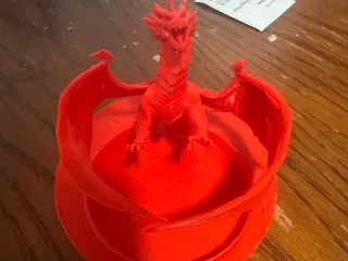 Red Dragon Pen Holder