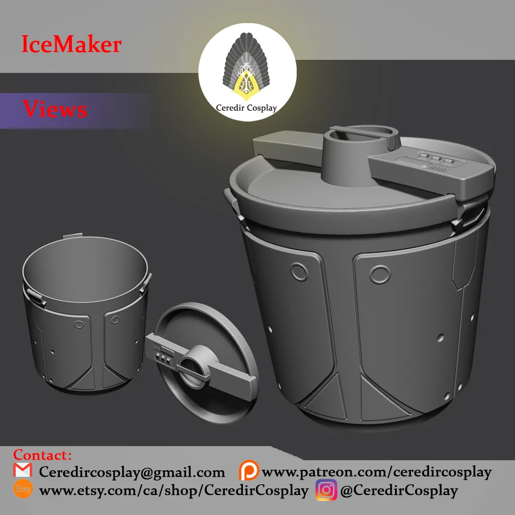 Mandalorian Camtono/ Ice Cream Guy 3d digital download