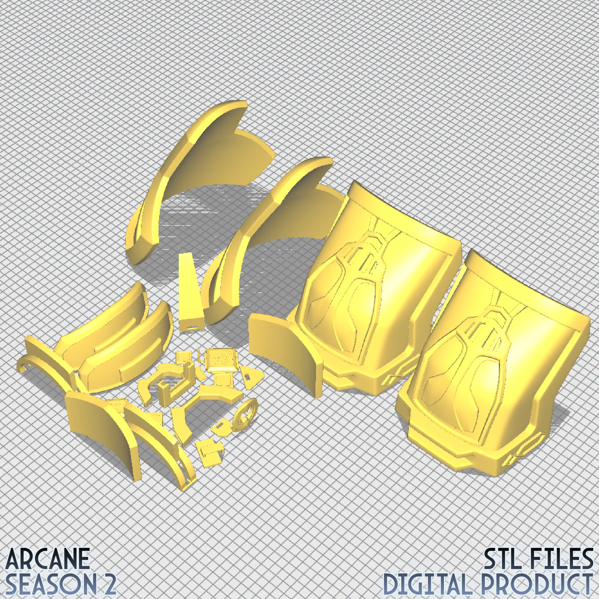 Caitlyn Kiramman Enforcer Armor Cosplay Outfit Arcane