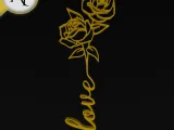 Love - Line Art - 2D Wall Art Decor-0