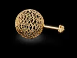 Round jali Ear Studs-3