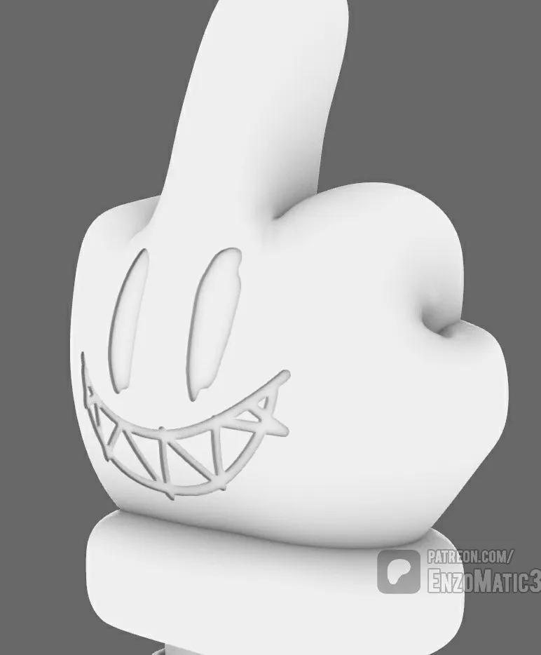 middle finger fuck hand funny table decoration STL