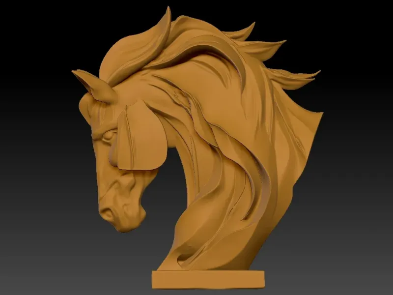 Horse statue model - Decor - 3D print