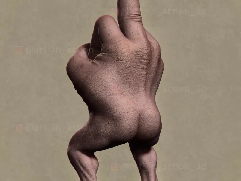 MR FINGER (middle finger) + Monster Finger-Halloween Edition