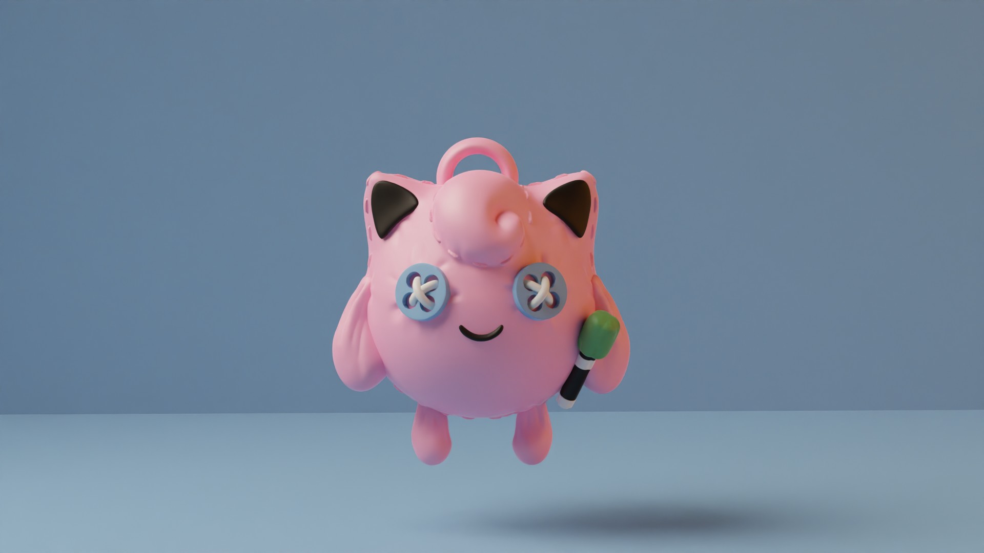 PokÉmon Jigglypuff Ragdoll Keychain Or Pendant 