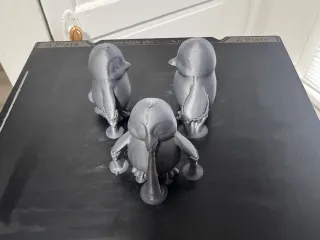 Cute penguins for kids to color