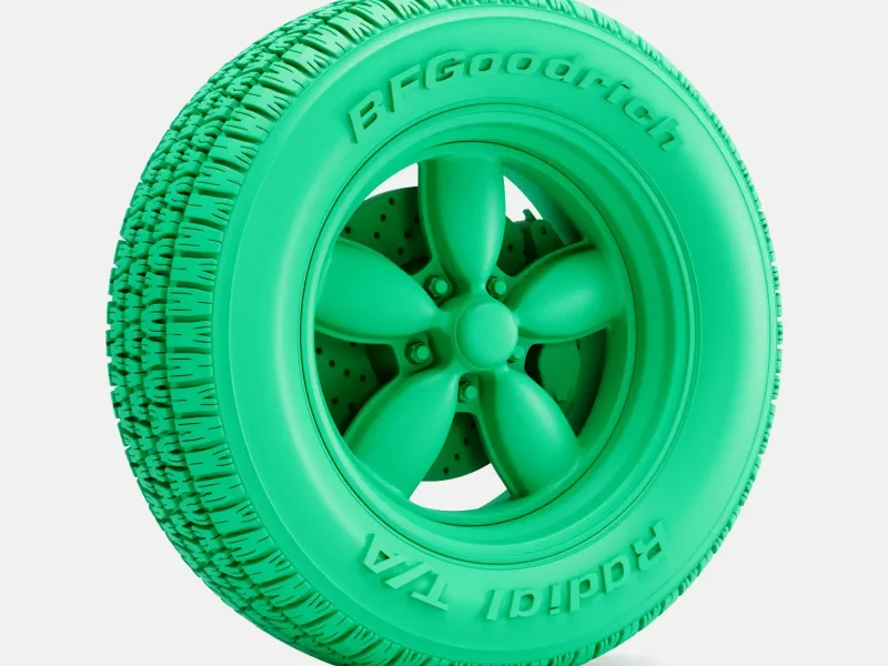 1/24 Scale, 15x7 Daisy Wheel, BFGoodrich Radial T/A Tire