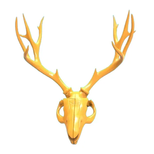 Jackalope Skull Mask 3D Model STL File