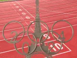 Eiffeltoren met Olympische ringen 2024 - muurdecoratie-2