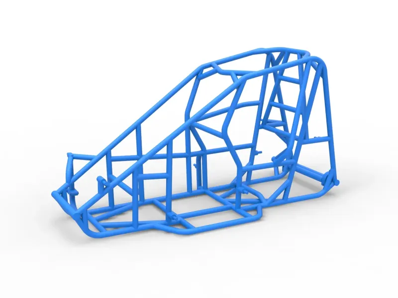 Frame of Pavement 600 Micro sprint car Scale 1:25