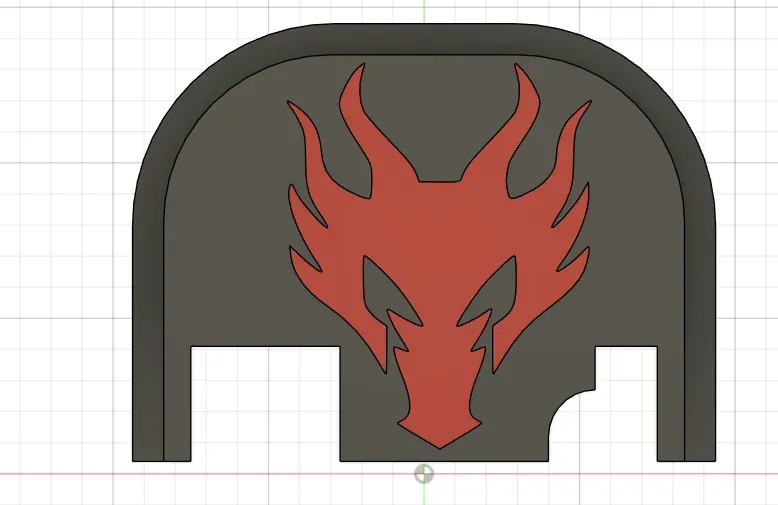 engraved Skyrim backplate