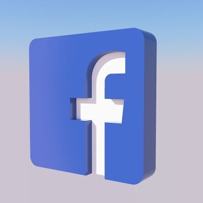 Facebook Logo Icon 3d model