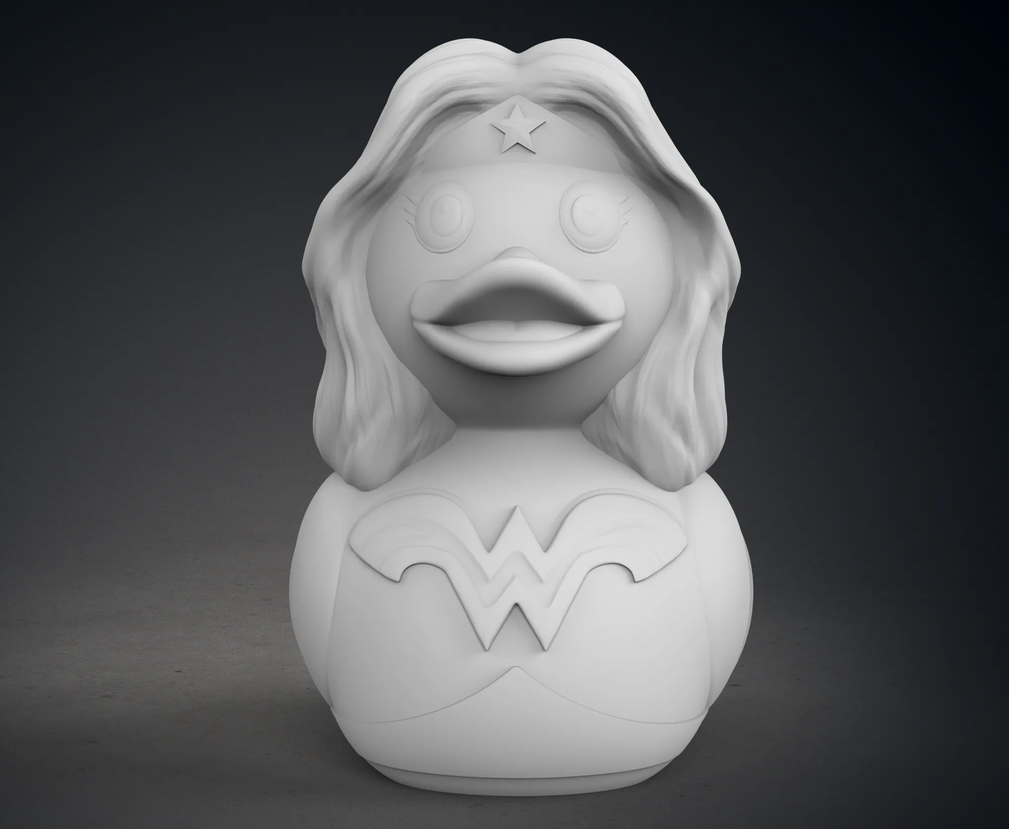 Cute Wonder Woman Rubber Duck